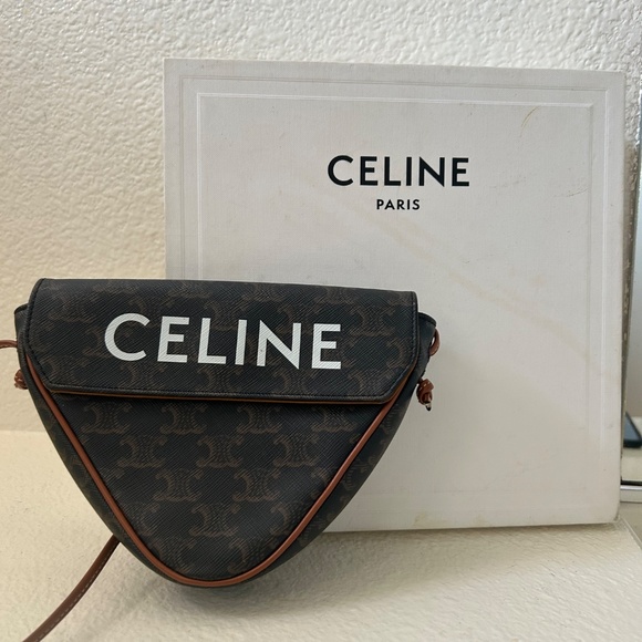 Celine Triomphe Triangle Mini Bag - Picture 3 of 3